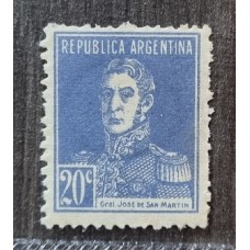 ARGENTINA 1927 GJ 631 ESTAMPILLA NUEVA CON GOMA FILIGRANA AHORRO POSTAL EL MAS RARO DE LA SERIE U$ 50